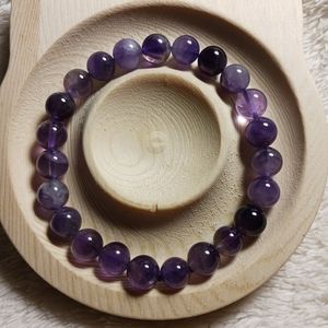 Amethyst bracelet.